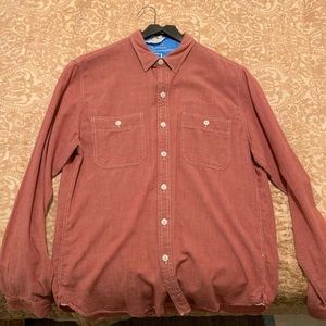 J Crew red/clay button down, Medium